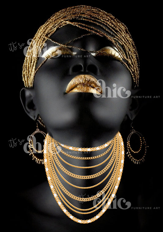 A1 African Woman in Gold