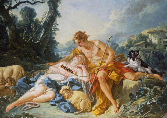 A1 Daphnis and Chloe by Francois Boucher