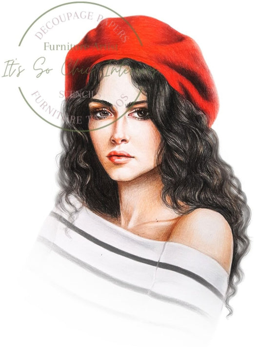 A1 Girl in Red Beret