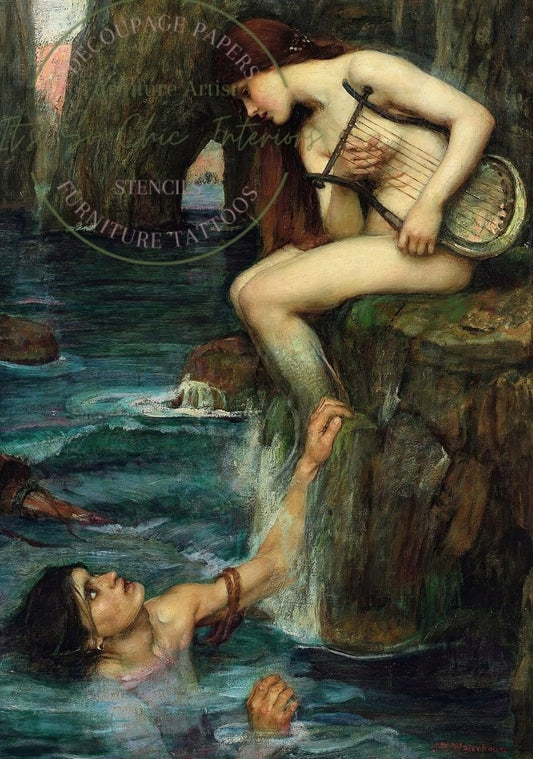 A1 The Siren by John William Waterhouse