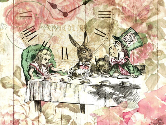 A3 Alice in Wonderland Tea Party