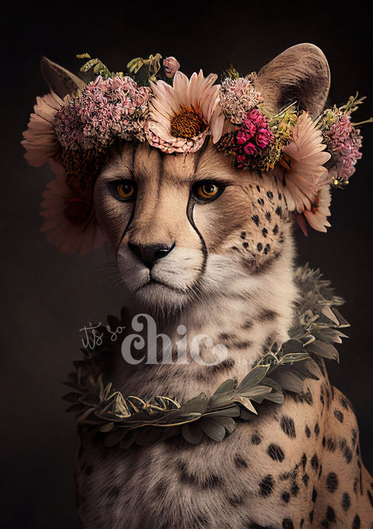 Floral Cheetah