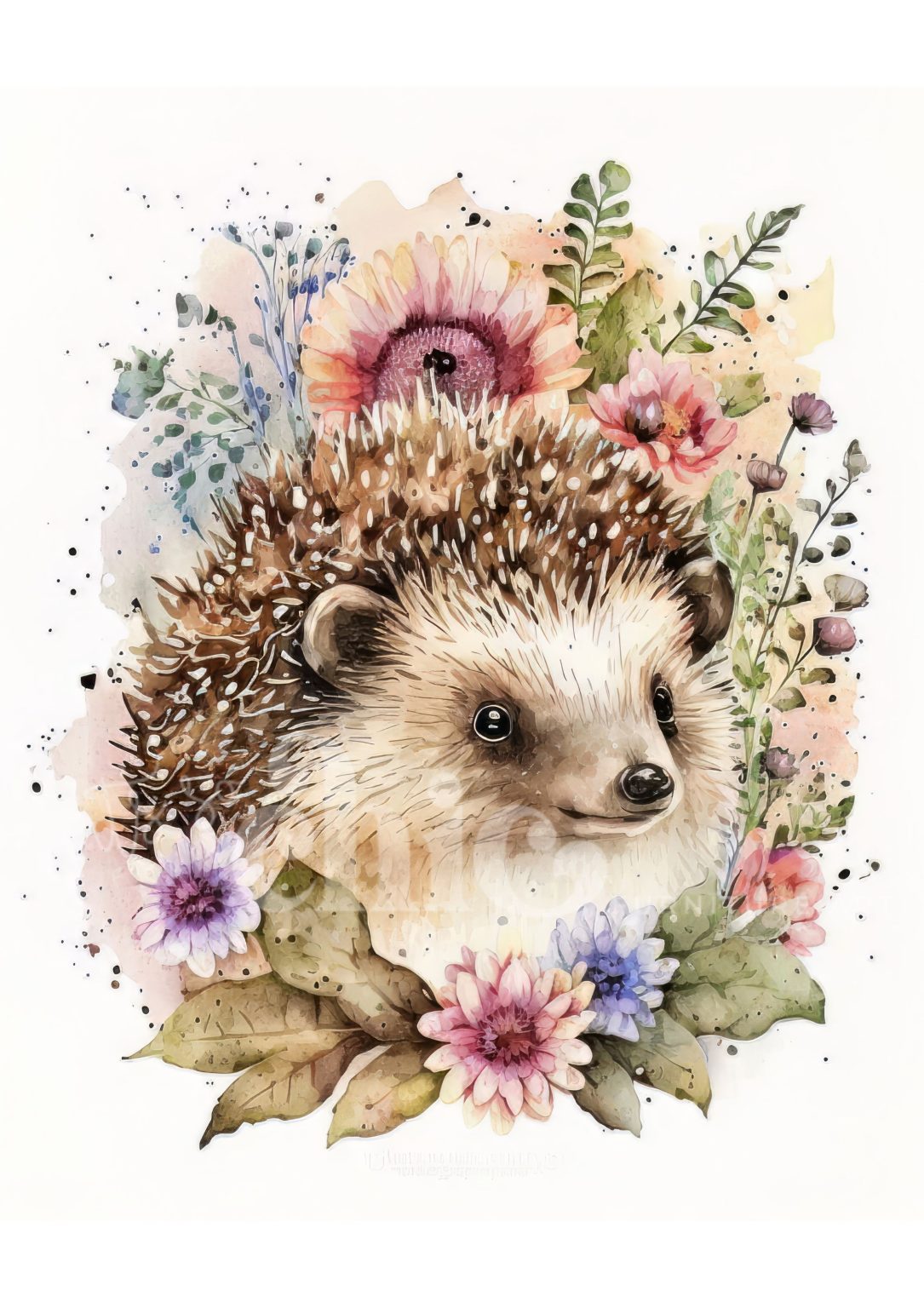 Floral Hedgehog