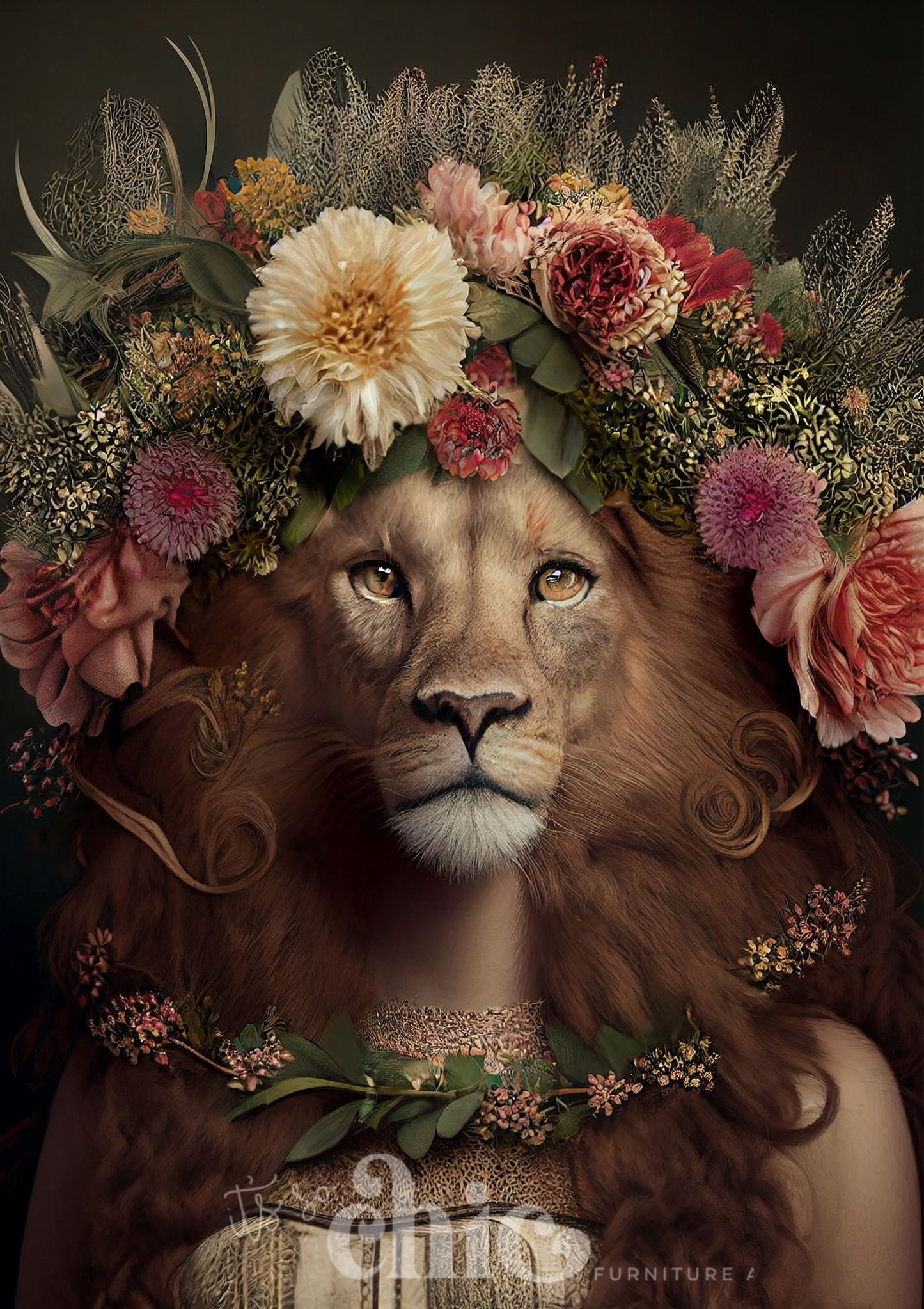 Floral Lion