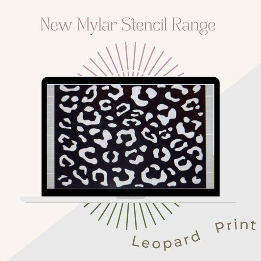 Leopard Print A4 Mylar Stencil