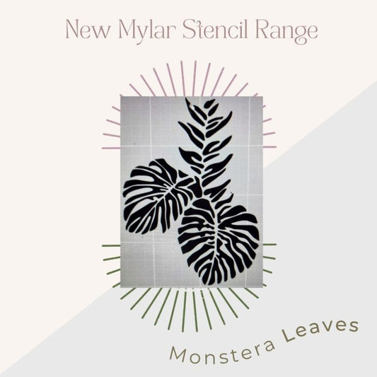 Monstera Leaves A3 Mylar Stencil