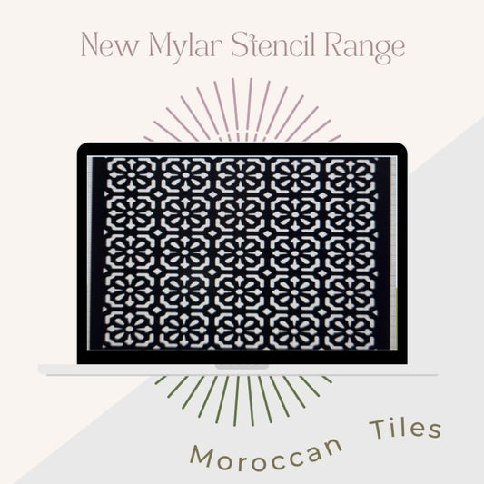 Moroccan Tiles A4 Mylar Stencil