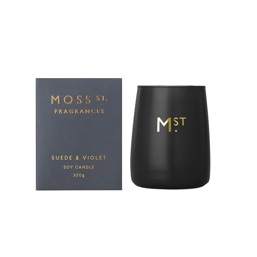 MOSS ST. Candle 320g 320g - Suede & Violet